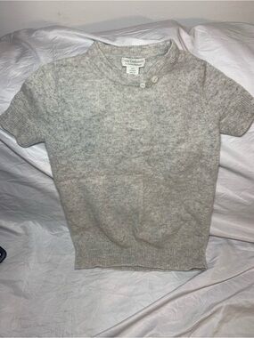 Oats Cashmere XS grey cashmere top